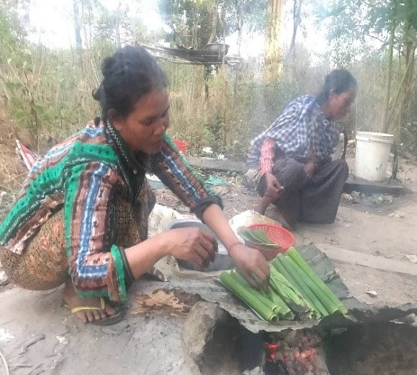 Local food at Preah Vihear site